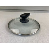 8" Glass Universal Cooking Pot Lid With Cool Touch Handle And Stainless Rim USED
