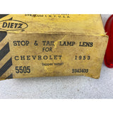 1953 Chevrolet Upper Outer Stop & Tail Lamp Lens 5505 NEW