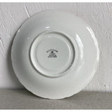 Sutherland Teacup Saucer Set Fine Bone China England Green Floral