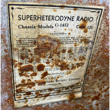 Vintage 1940s Philco Superheterodyne Car Radio Model C-1452