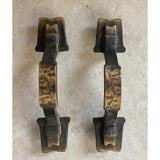 Vintage Amerock Colonial Copper Tone Door Drawer Pulls Lot Of 2 USED