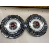Vintage Chrysler Imperial 14" Hubcaps Set Of 2