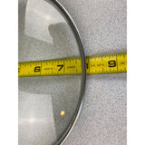 8" Glass Universal Cooking Pot Lid With Cool Touch Handle And Stainless Rim USED