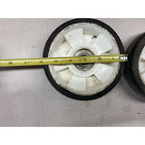 Lawn Boy 1970s 6 inch  Front Plastic Wheels Set Of 2