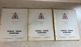 Vintage 1950s Technical Training International Manuals Lot Of Three
