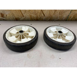 Lawn Boy 1970s 6 inch  Front Plastic Wheels Set Of 2