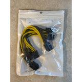 Modeshell CA-PCLe6Pin-Y-8 Pin 2 Pack NEW