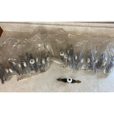 Vintage Amerock Brass & Porcelain Knob Door Drawer Pulls SP - 551  LOT OF 23 NEW