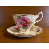 Royal Albert American Beauty Fine Bone China England Teacup Saucer Set