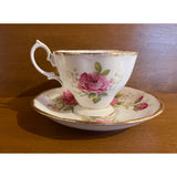 Royal Albert American Beauty Fine Bone China England Teacup Saucer Set