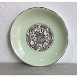 Royal Vale Orphaned Saucer Fine Bone China England Pale green gold