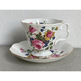 Royal Albert Bone China England Teacup Saucer Set Multicolor Floral