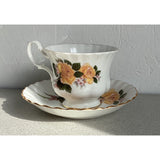 Royal Albert Teacup Saucer Set Yellow Roses Bone China England