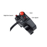 Feiteplus Aluminum Alloy Left Motorcycle 7/8" Handlebar Mount Switch Horn Turn Signal Hi Low Beam