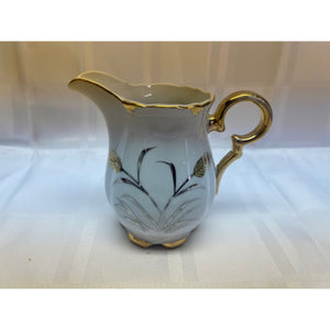 Oakwood Creamer Vintage Bone China Hand Painted Japan Gold Wheat