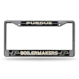 NCAA Purdue Boilermakers Bling Chrome License Plate Frame FCGL200202