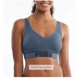 Puma Women’s Convertible Sports Bra Blue Large Nylon/Spandex/Poly