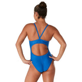 Speedo Eco Solid Flyback Swim Suit Racing 8002405431 Royal Blue Size 26