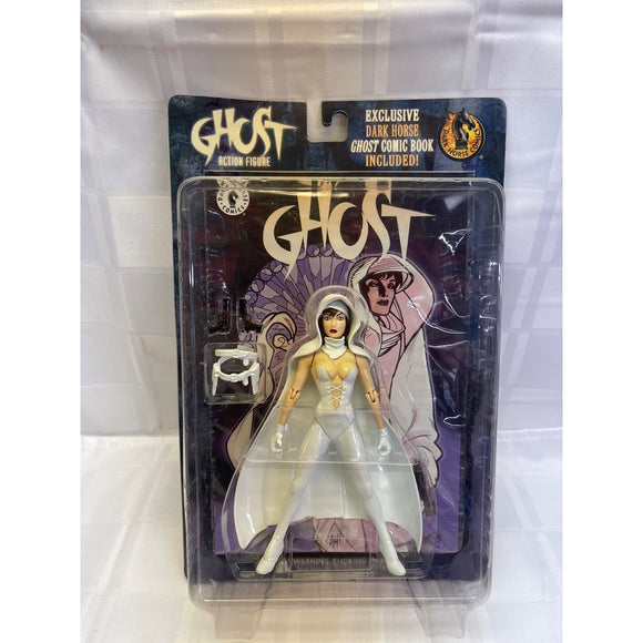 Dark Horse Comics 1998 Ghost Action Figure 09812 White New with Comic Book