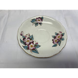 Colclough Teacup Saucer Set Vintage Bone China England Blue Purple Floral