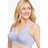 Glamorise Womens 44DD Full Figure Cotton Blend Support Bra #1001 Lilac