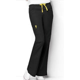 WonderWink Origins Tie Front Scrub Pants Women's Medium Black Style 5026