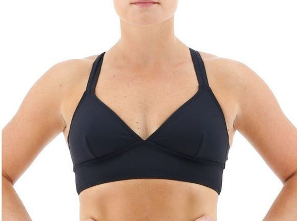 TYR Madeline Bikini Top Small 4/6 Black NWT Poly/Spandex