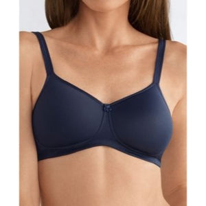 Mara Padded Wire Free Bra 44416 by Amoena in Dark Blue (Size 40 D)