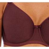 Freya logo Idol Moulded Balcony Bra Dark Cherry Purple 34L