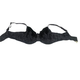 Wonderbra Women's Plus Full Support Underwire Bra Charcoal with Black Lace 40D Style W1916.