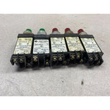 Allen Bradley Push To Test Green/Red 800T-PST16 Used Push Button Panel Box Switches Lot Of 5