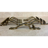Amerock VTG Thumb Antique Brass Cabinet Door Handles USED Lot Of 9