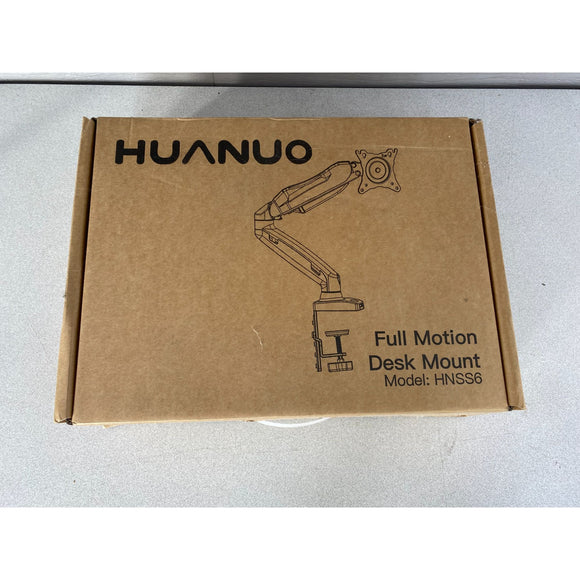 HUANUO HNSS6 Black Single Monitor Desk Mount Stand Full Motion Monitor Arm
