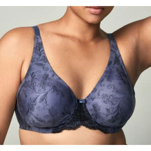 WonderBra Molded Print 2 Ply Seamless Underwire Bra 40D Style 7416 Jet/Black