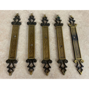 Amerock 171-1 Antique English 8.5" French Colony Cabinet Pull Backing Plate Lot Of 5 USED
