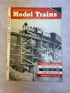 Model Trains Magazine October 1955 Vintage Paper Good/Very Good