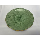 Royal Albert  Bone China England Orphaned Saucer Green Green Spackle Pattern 5.75"