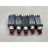 Allen Bradley Push To Test Red 800T-PST16 Used Push Button Panel Box Switches Lot Of 5
