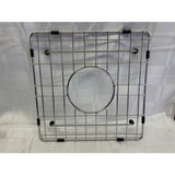 Stainless Steel Sing Grid 11.6" X 11.6" with Center Hole 4.75" Rubber Feet