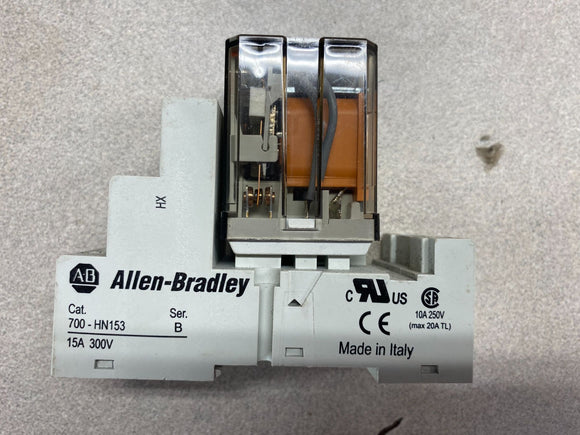 Allen-Bradley 700-HN153 Terminal Block W/ Relay Ser. B