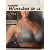 Wonderbra Side Shaping and Silky Soft Fabric  Underwire-SILVER-34D