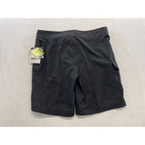 Kanu Women's Boardshorts Size 14 Black Polyester Blend Tie Front Swim Shorts NEW