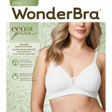 WonderBra Eco Pure Everyday Essential Wireless Bra Women's XXL White