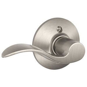 Schlage Accent Satin Nickel Dummy Lever Left Handed F170ACC619LH