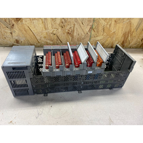 Allen Bradley SLC500 Power Supply 1746-P2 With 4 Input And 2 Output Modules USED