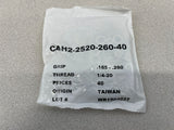 CAH2-2520-260, Rivetnut Insert, 1/4-20 UNC-2B (.165-.260 Grip) Semi-Hex Body, Pack of 40