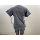 Landau Women's Grey Scrub Top T-Shirt Size Medium Polyester NWT