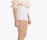 Levi's Signature High Rise Shortie White Women's Shorts 11 / W30 Cotton/Elastane