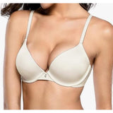 WingsLove Seamless Lightly Padded Push Up T-Shirt Bra 36DD White 144678