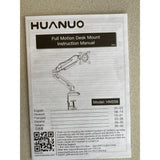 HUANUO HNSS6 Black Single Monitor Desk Mount Stand Full Motion Monitor Arm